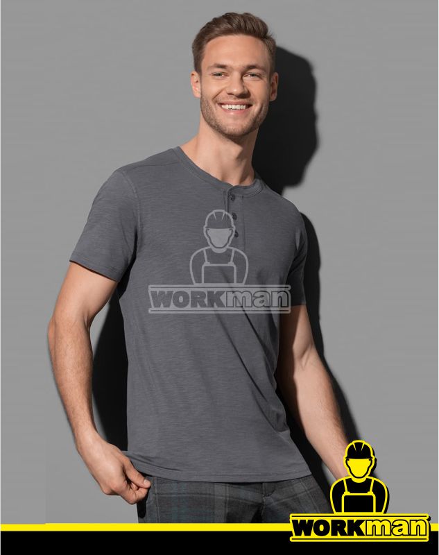 Pánske tričko s gombíkmi SHAWN HENLEY Stedman