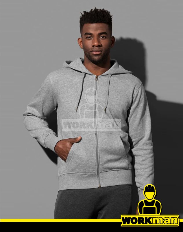 Pánska mikina s kapucňou a zipsom ACTIVE Stedman