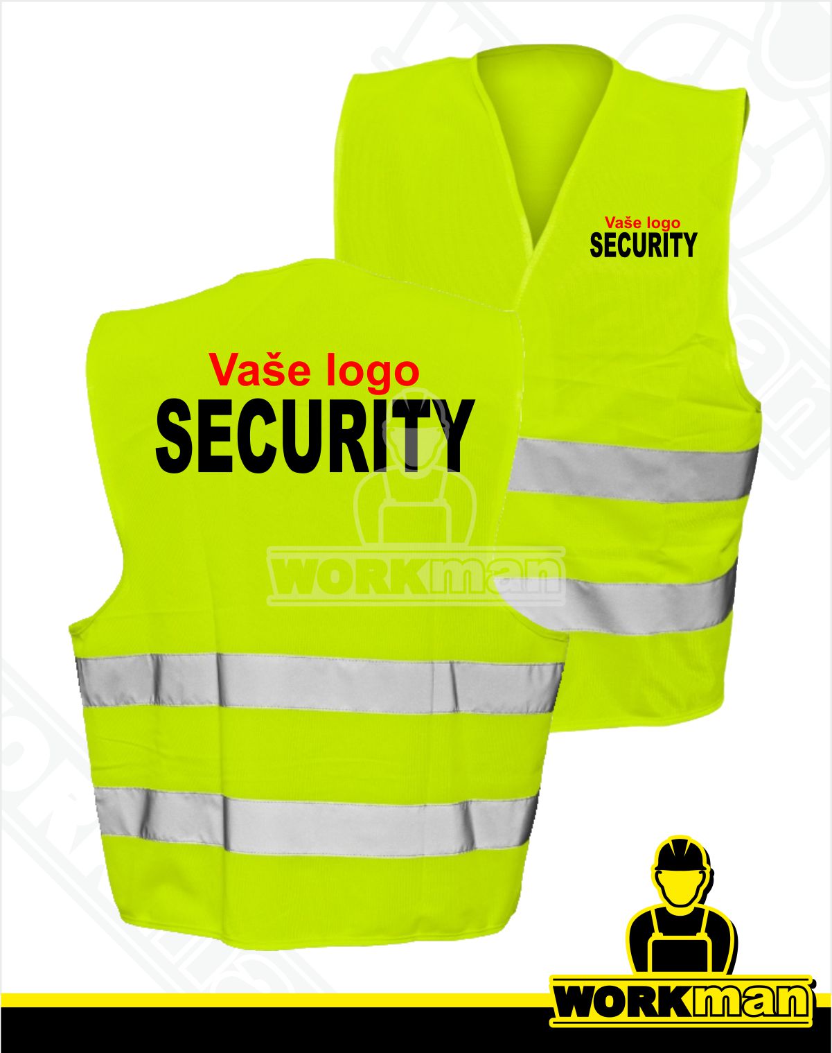 Reflexná vesta UNI SECURITY Červa