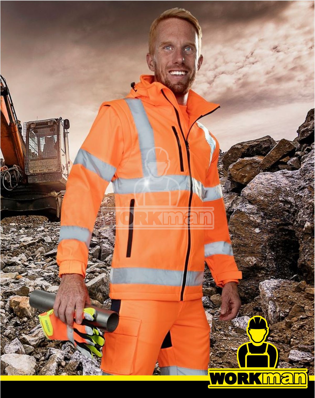 Reflexná softshellová bunda REF 502 2v1 Ardon