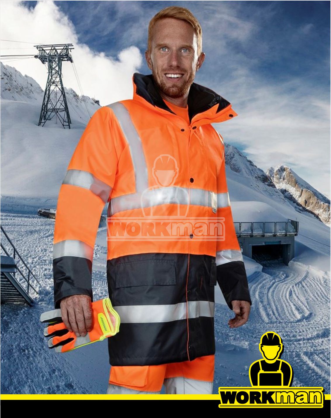 Zateplená reflexná bunda HI-VIZ 4v1 Ardon