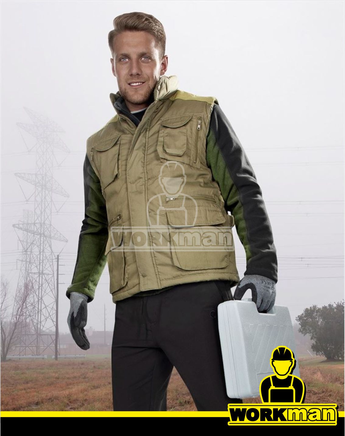 Zateplená vesta s menčestrovými výložkami DANNY Ardon