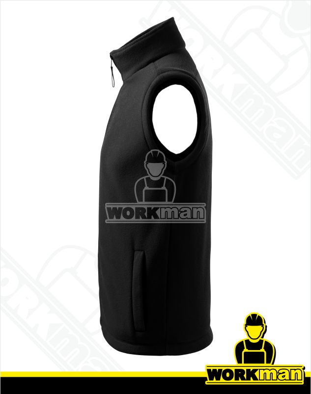 Unisex fleece vesta NEXT Rimeck čierna