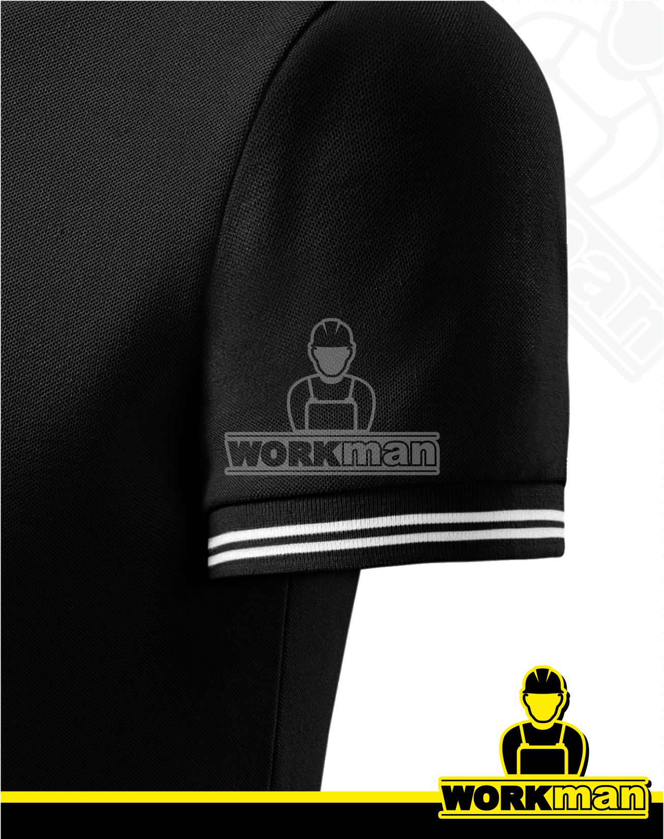 Pánska polokošeľa URBAN Malfini čierna