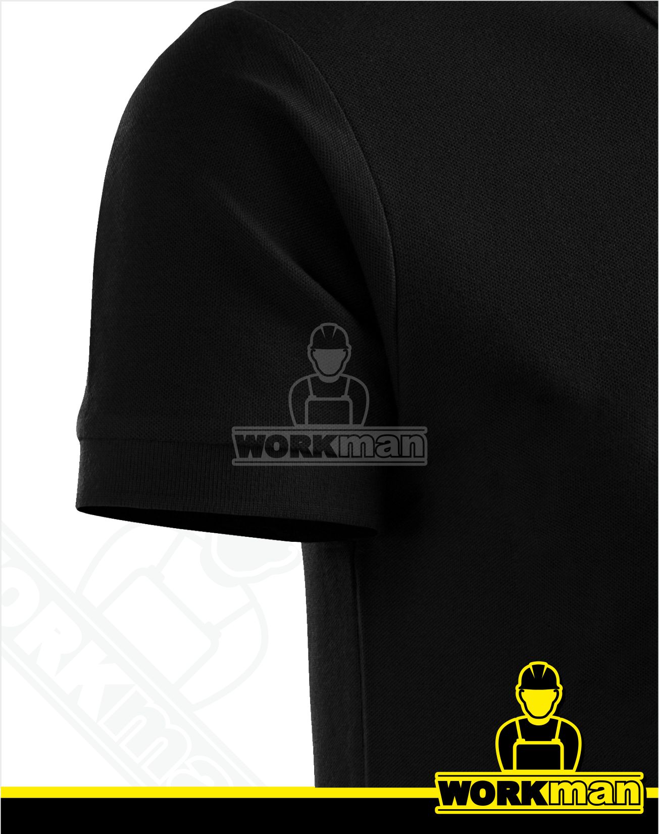 Pánska polokošeľa COTTON HEAVY Malfini čierna