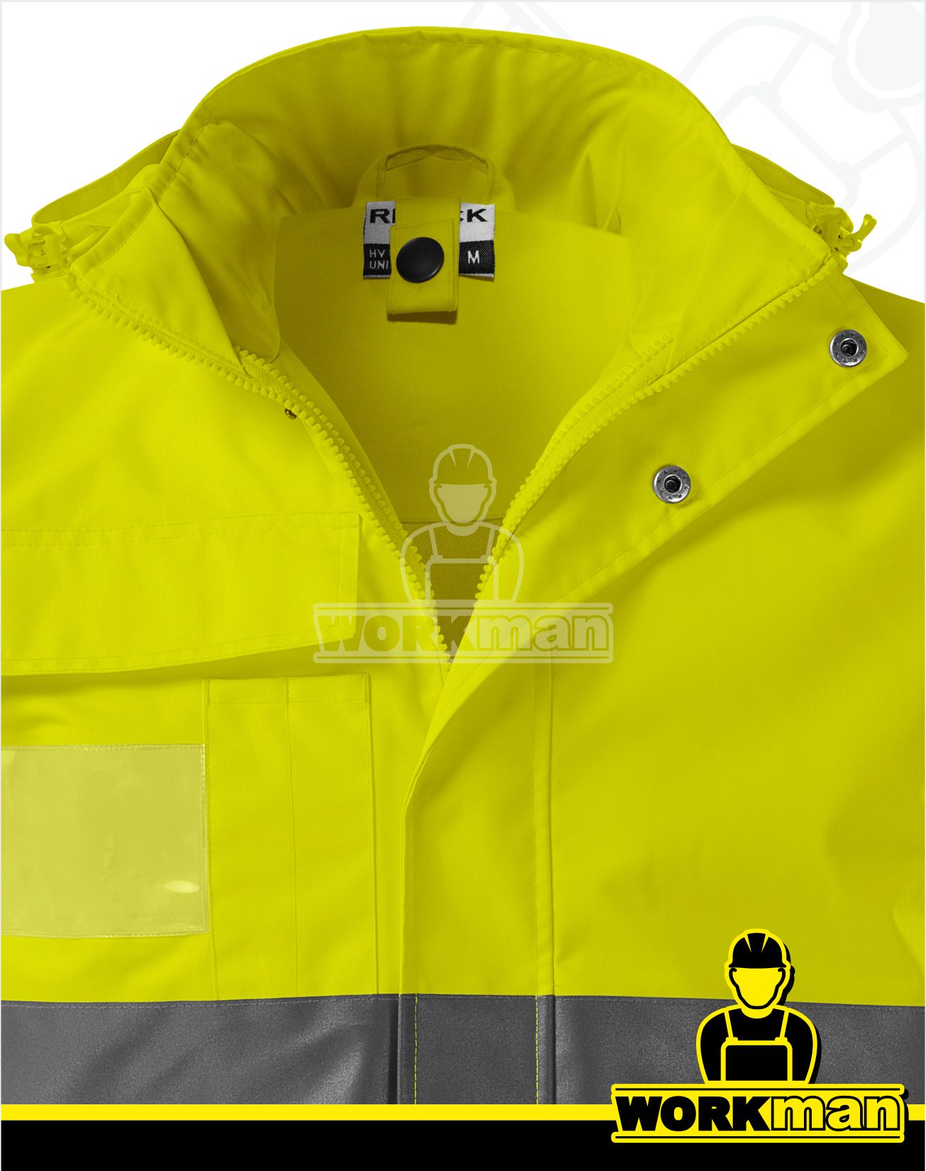 Reflexná bunda HV GUARD 4 IN 1 Rimeck žltá