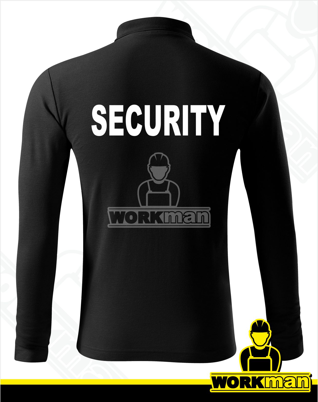 Polokošeľa s dlhým rukávom SECURITY 200g