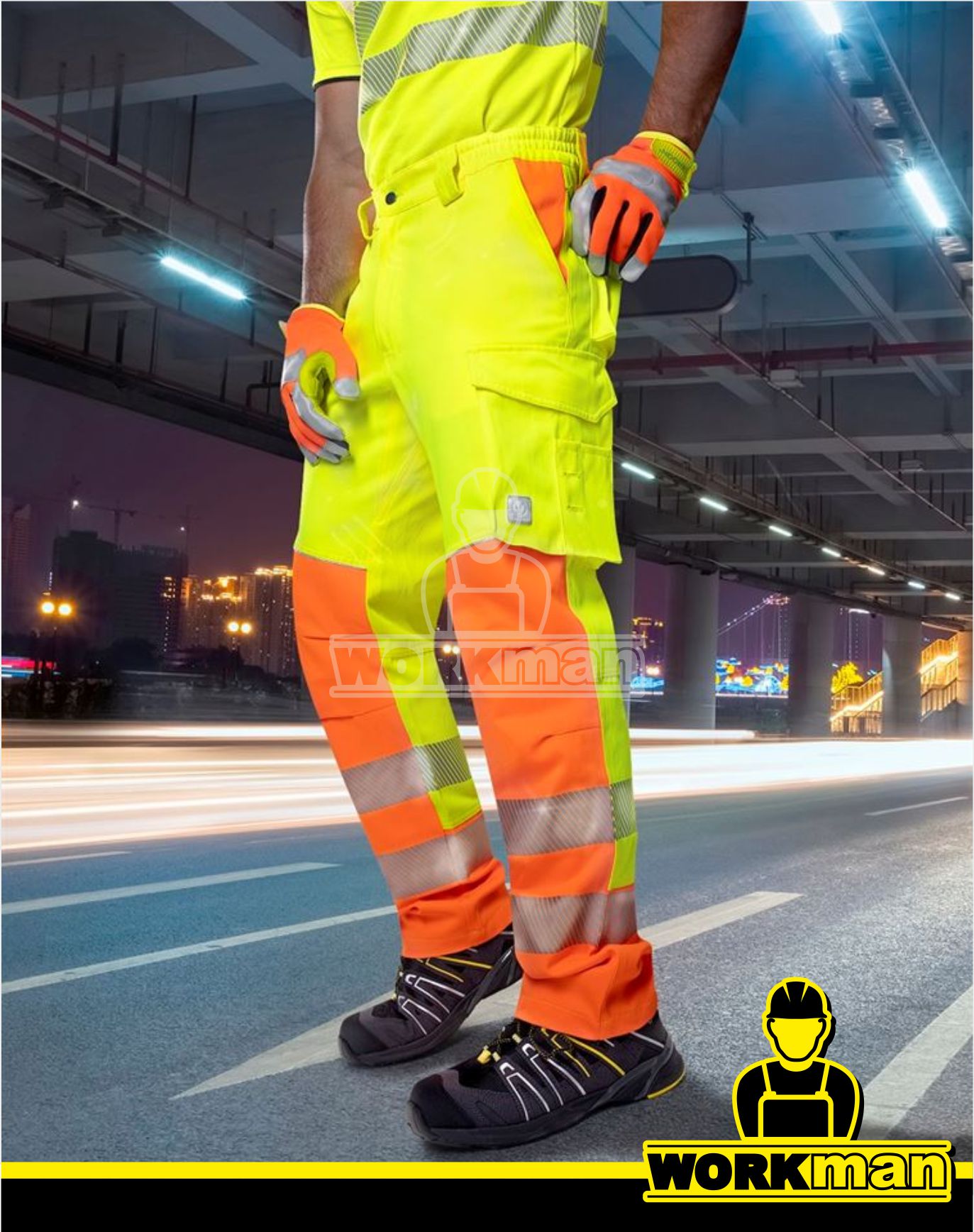 Predĺžené reflexné nohavice SIGNAL do pása Ardon