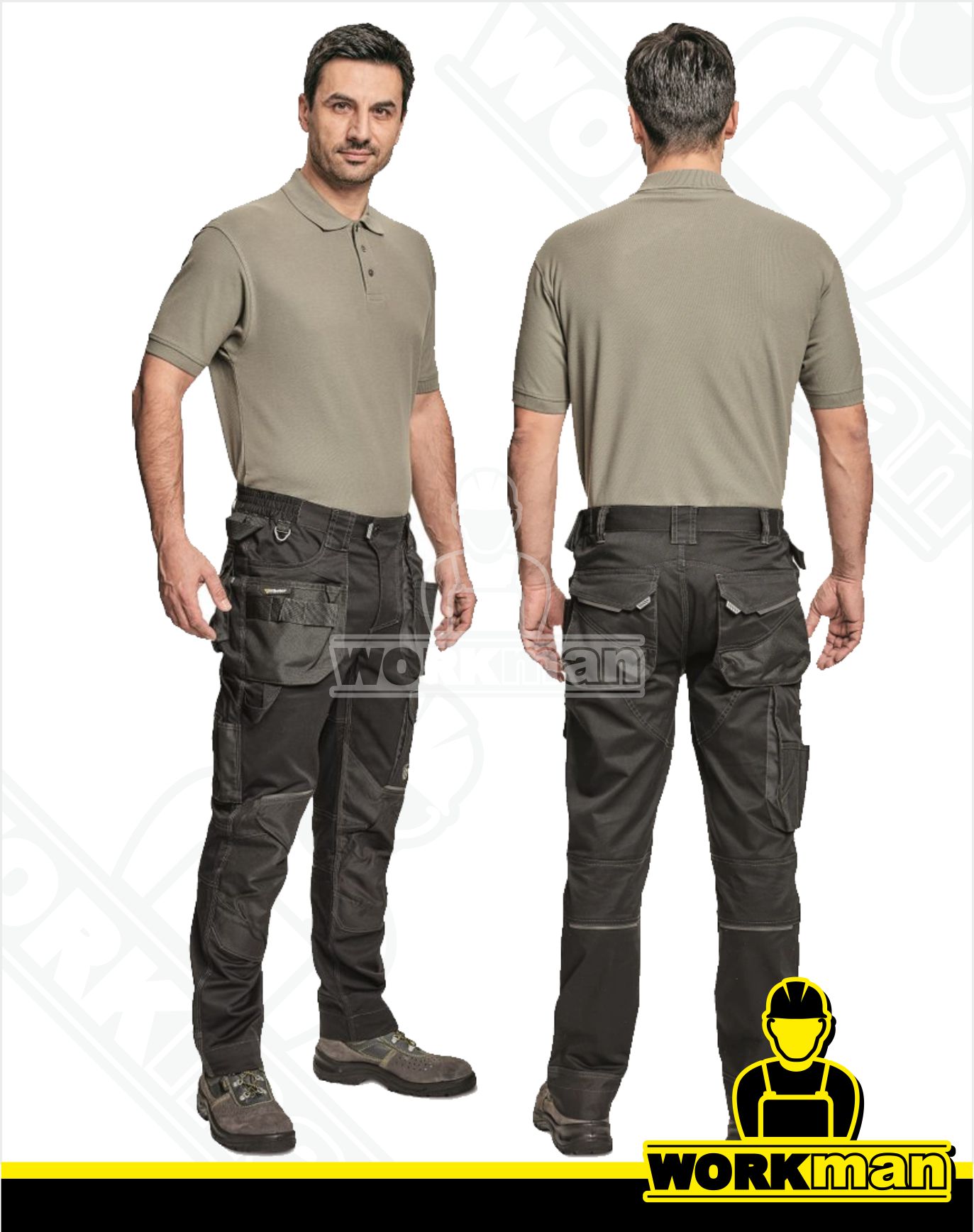 Montérkové nohavice DAYBORO do pása Červa