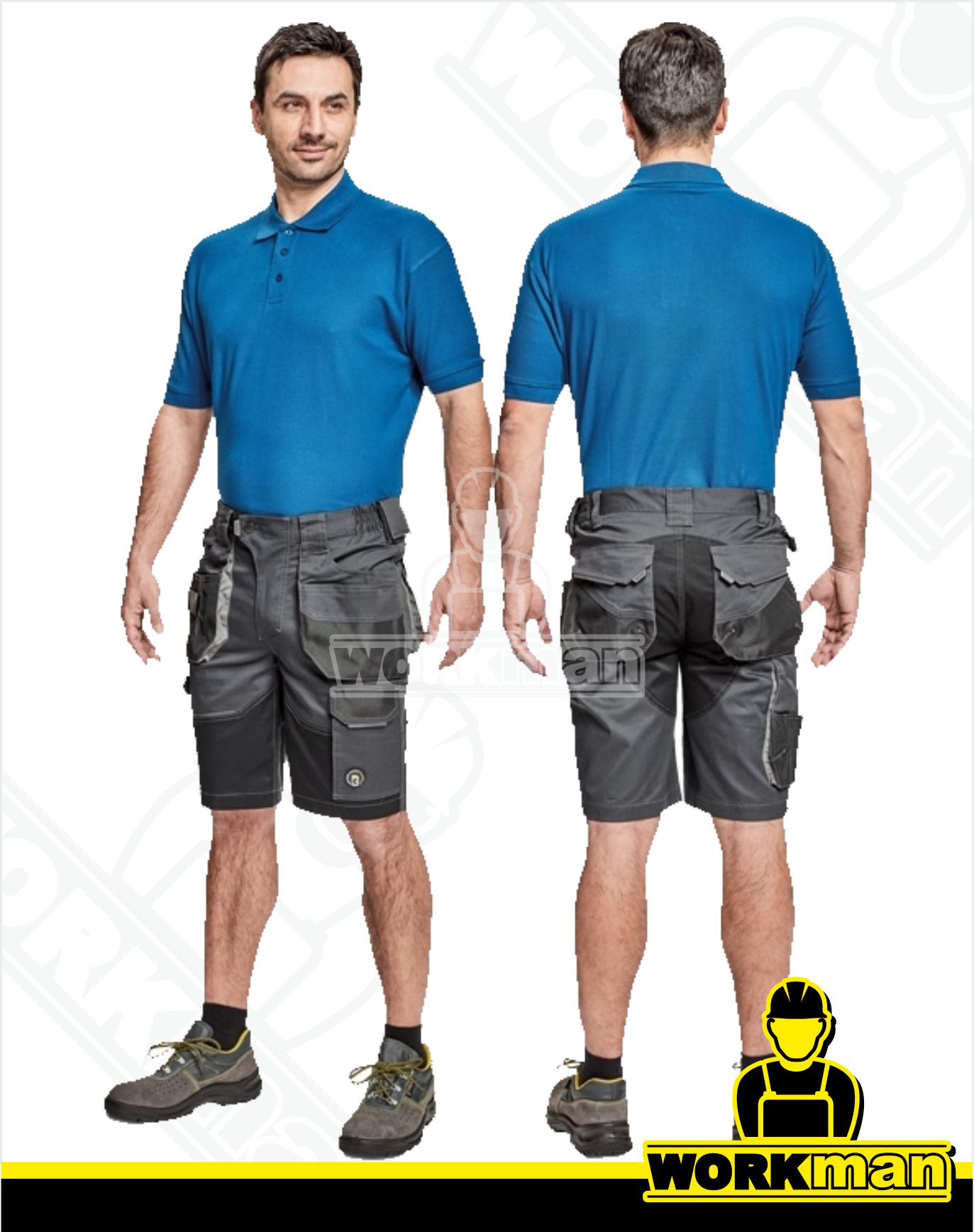 Montérkové šortky DAYBORO Červa