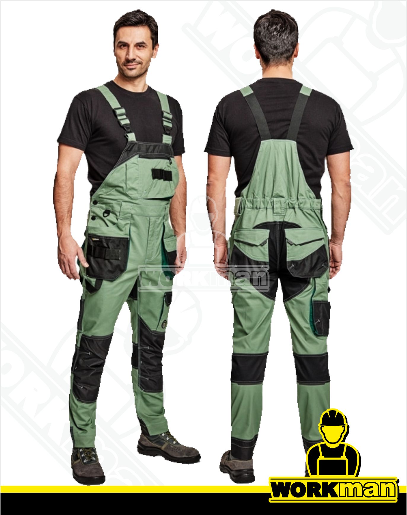 Montérkové nohavice DAYBORO s náprsenkou Červa