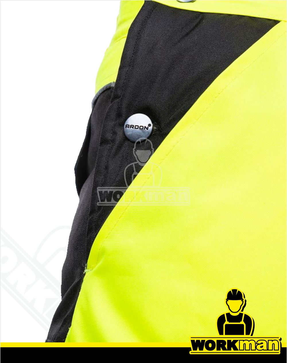 Zateplené reflexné nohavice HOWARD s náprsenkou Ardon