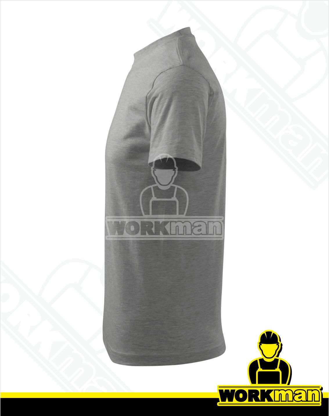 Tričko pánske CLASSIC Malfini tmavosivý melír