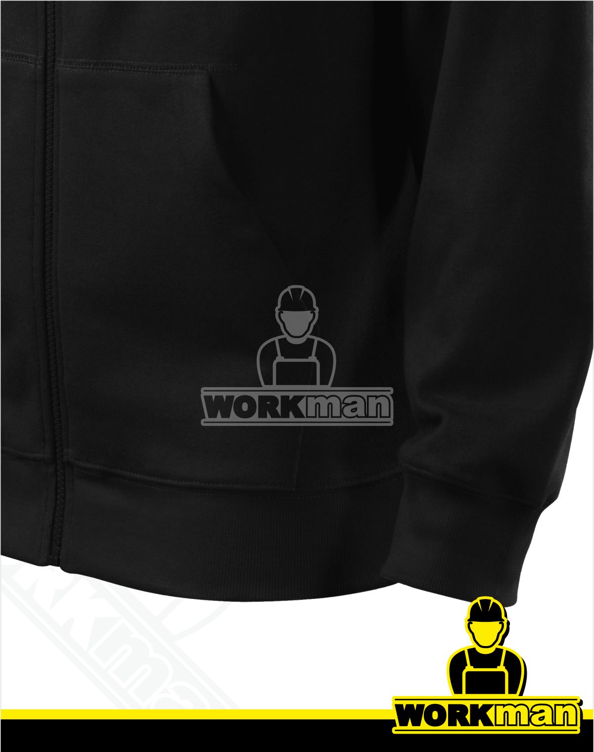 Pánska mikina TRENDY ZIPPER Malfini čierna