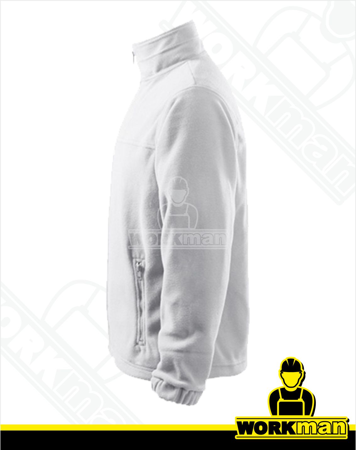 Pánska fleece bunda JACKET Rimeck biela