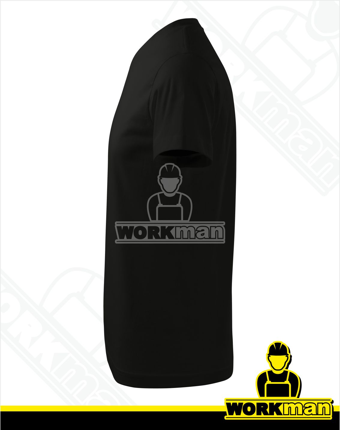 Unisex tričko HEAVY V-NECK Malfini čierna