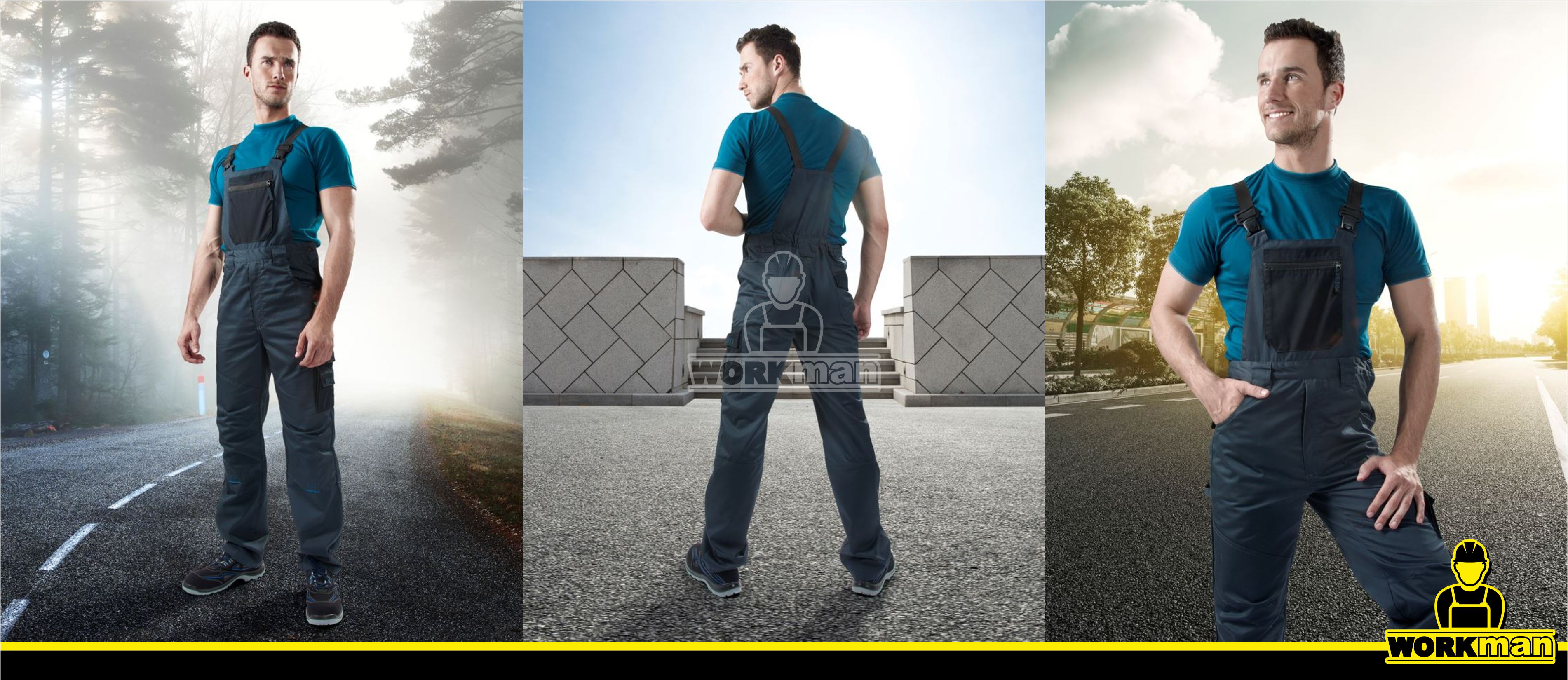 Predĺžené montérkové nohavice 4TECH 03 s náprsenkou Ardon