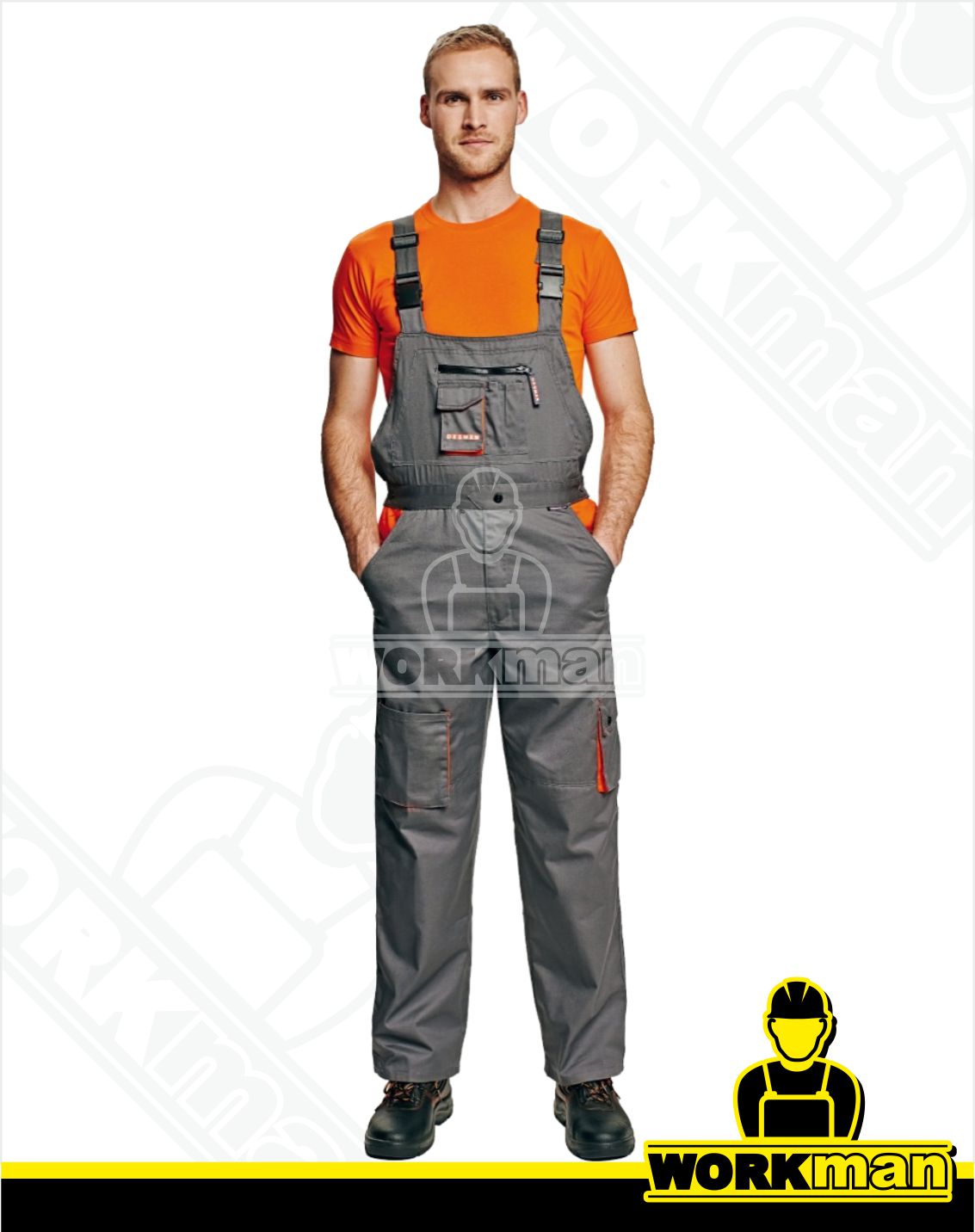 Montérkové nohavice DESMAN s náprsenkou Červa