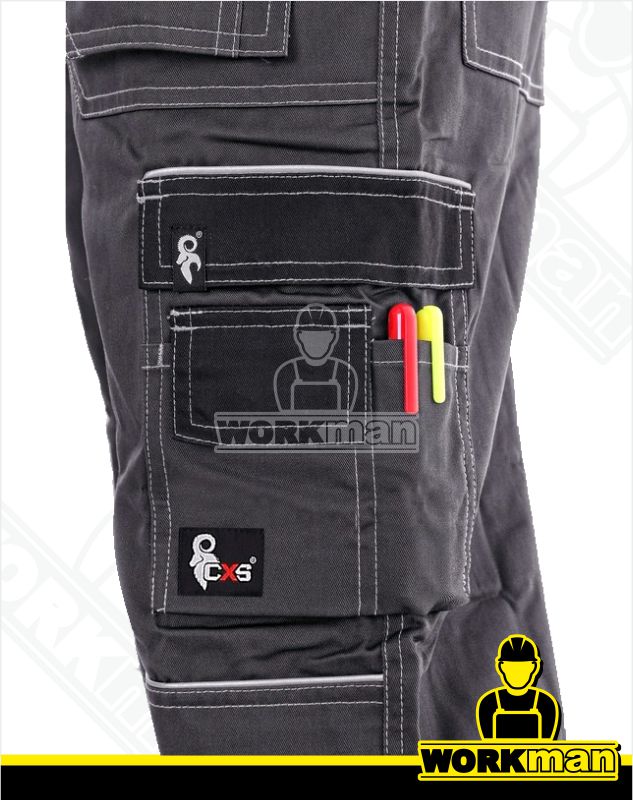 Montérkové nohavice ORION KRYŠTOF s náprsenkou Cxs