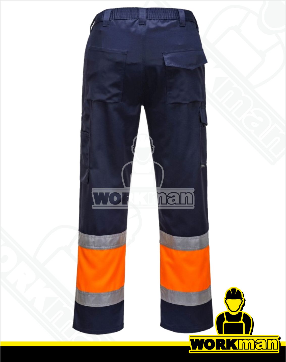 Reflexné montérkové nohavice TWO TONE COMBAT E049 do pása Portwest