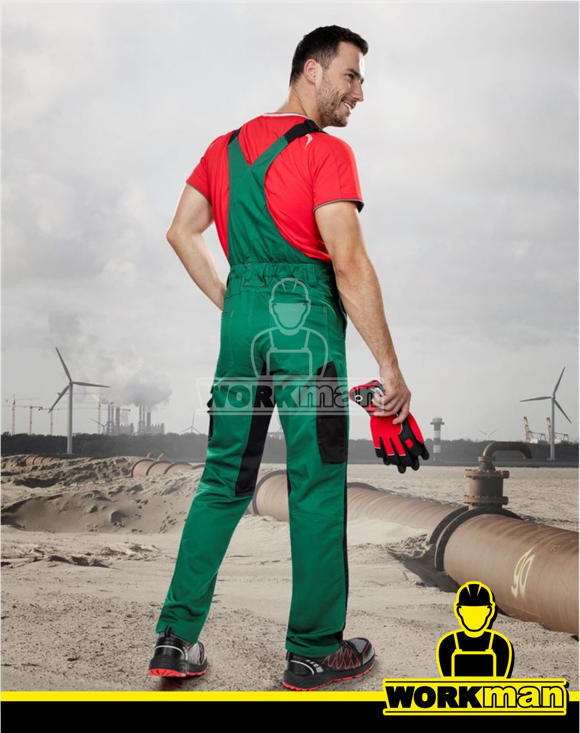 Montérkové nohavice PRE100 03 s náprsenkou Ardon