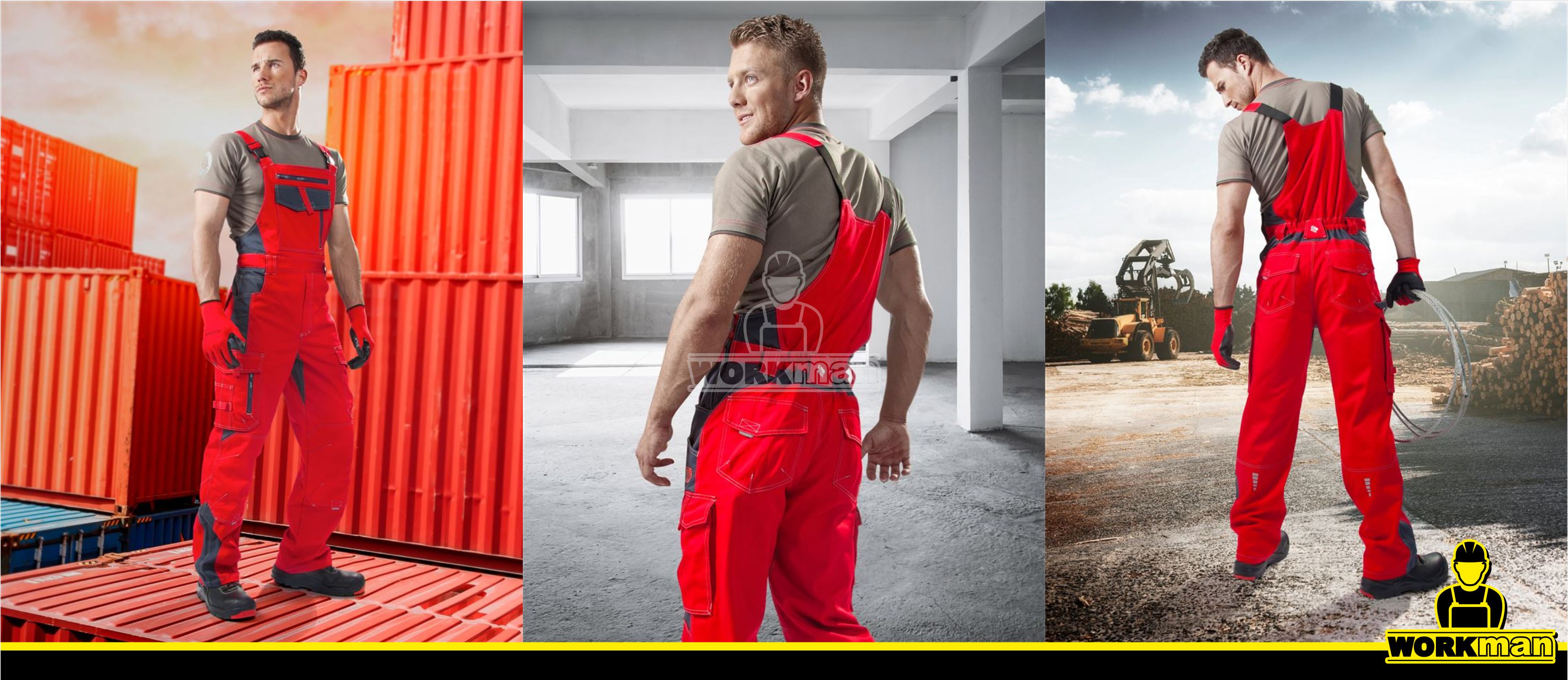 Predĺžené montérkové nohavice VISION 03 s náprsenkou Ardon