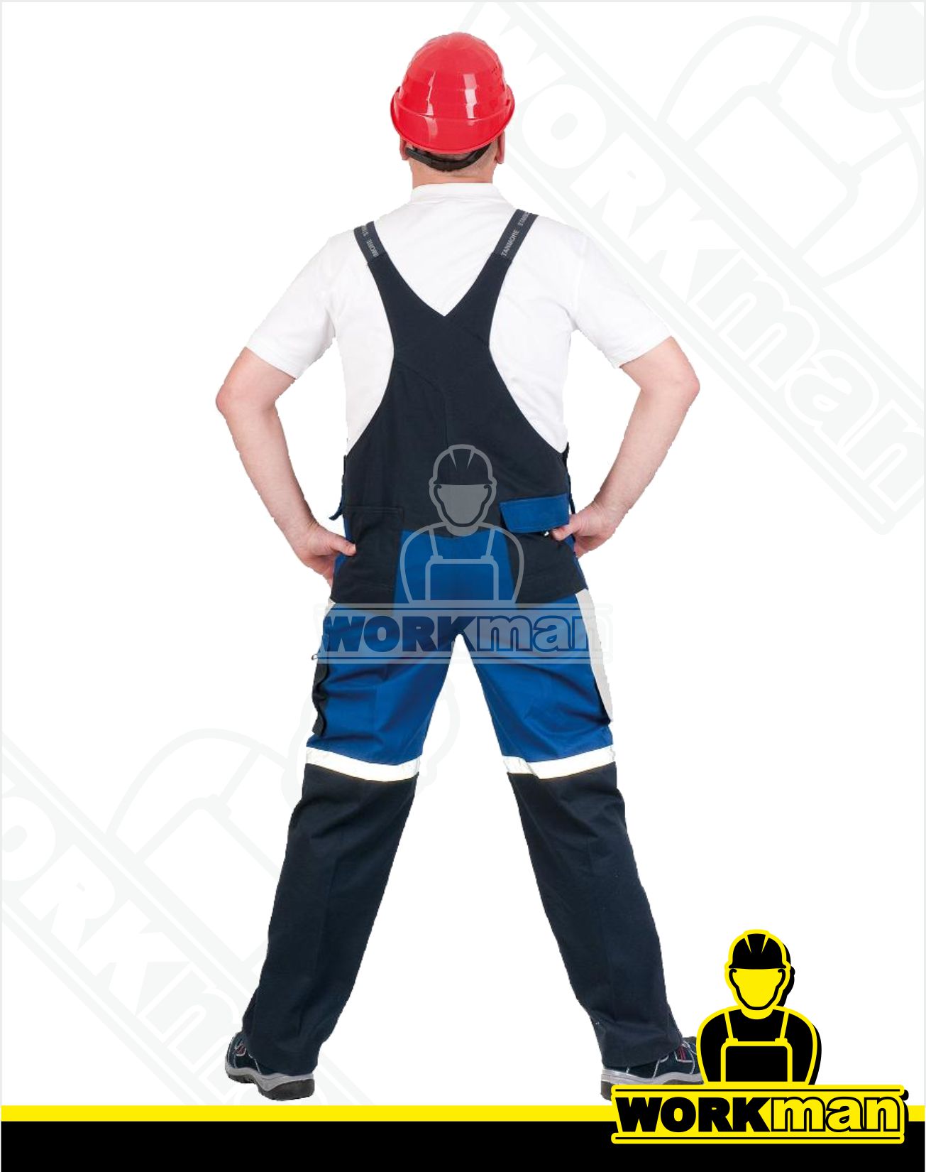 Montérkové nohavice STANMORE s náprsenkou Červa