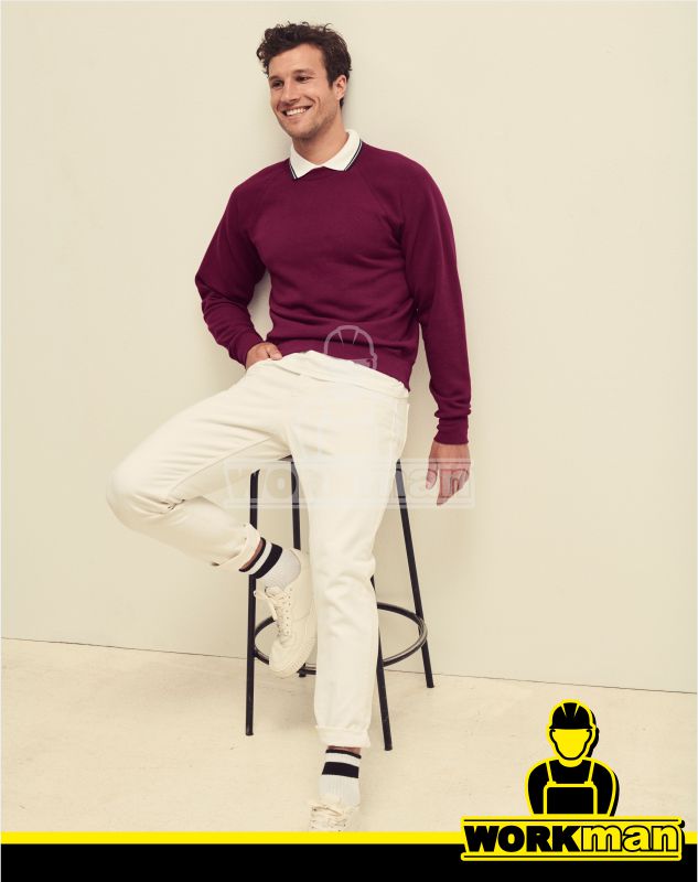 Pánska mikina CLASSIC RAGLAN SWEAT Fruit of the Loom