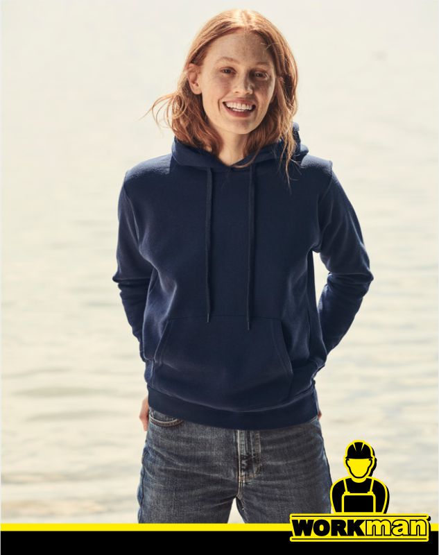 Dámská mikina s kapucňou CLASSIC LADY FIT Fruit of the Loom