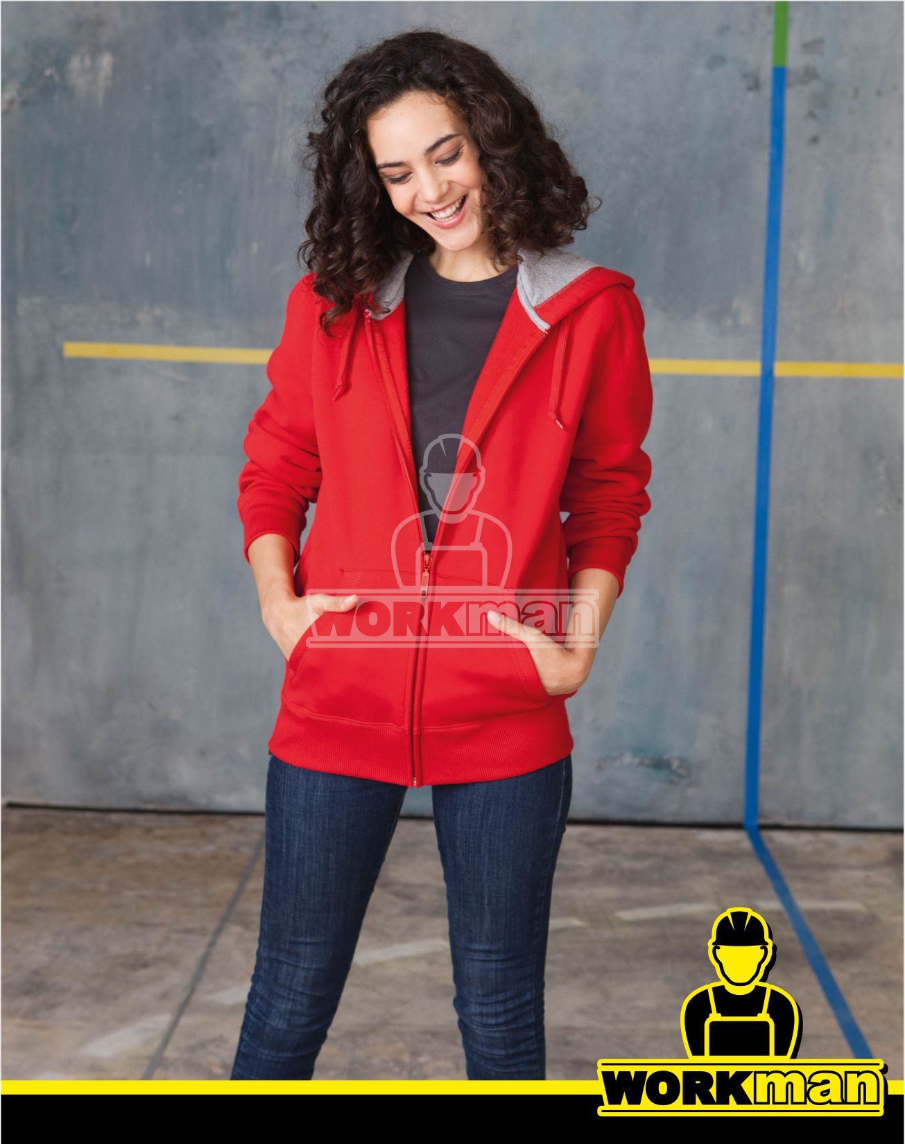 Pánská mikina s kapucňou a zipsom Kariban