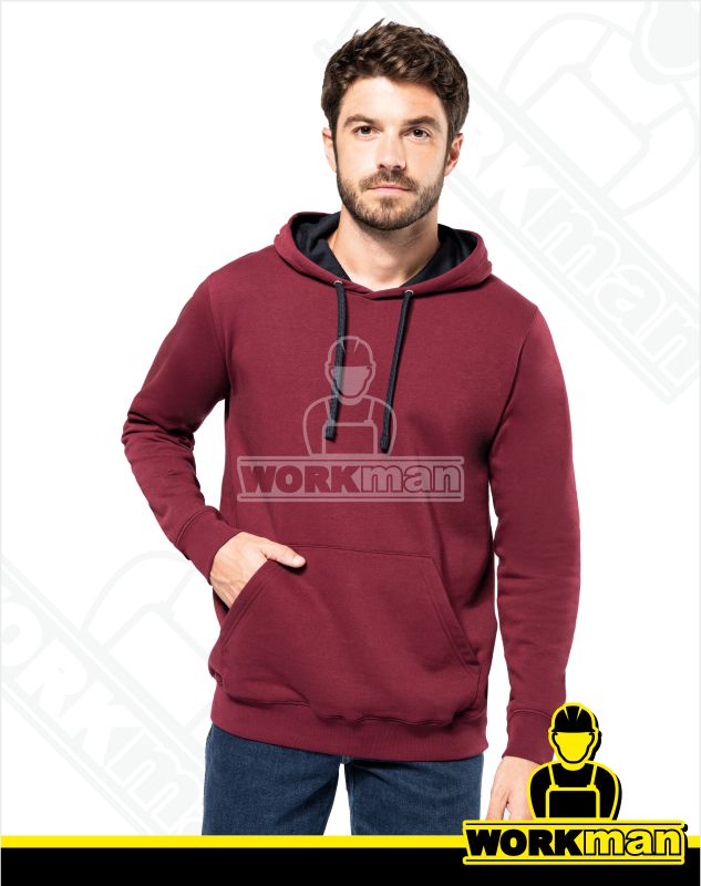 Mikina s kapucňou CONTRAST HOODED SWEATSHIRT Kariban