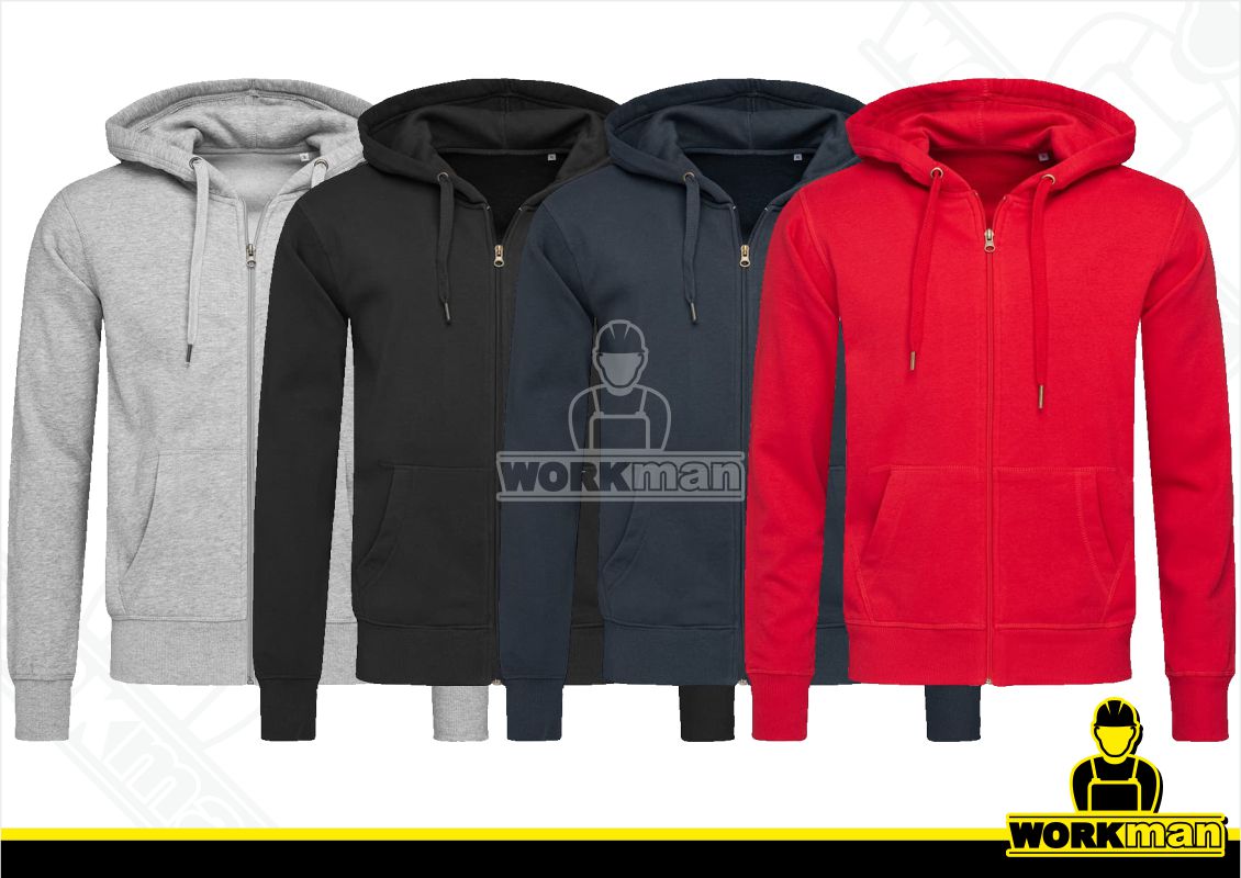 Pánska mikina s kapucňou a zipsom ACTIVE Stedman