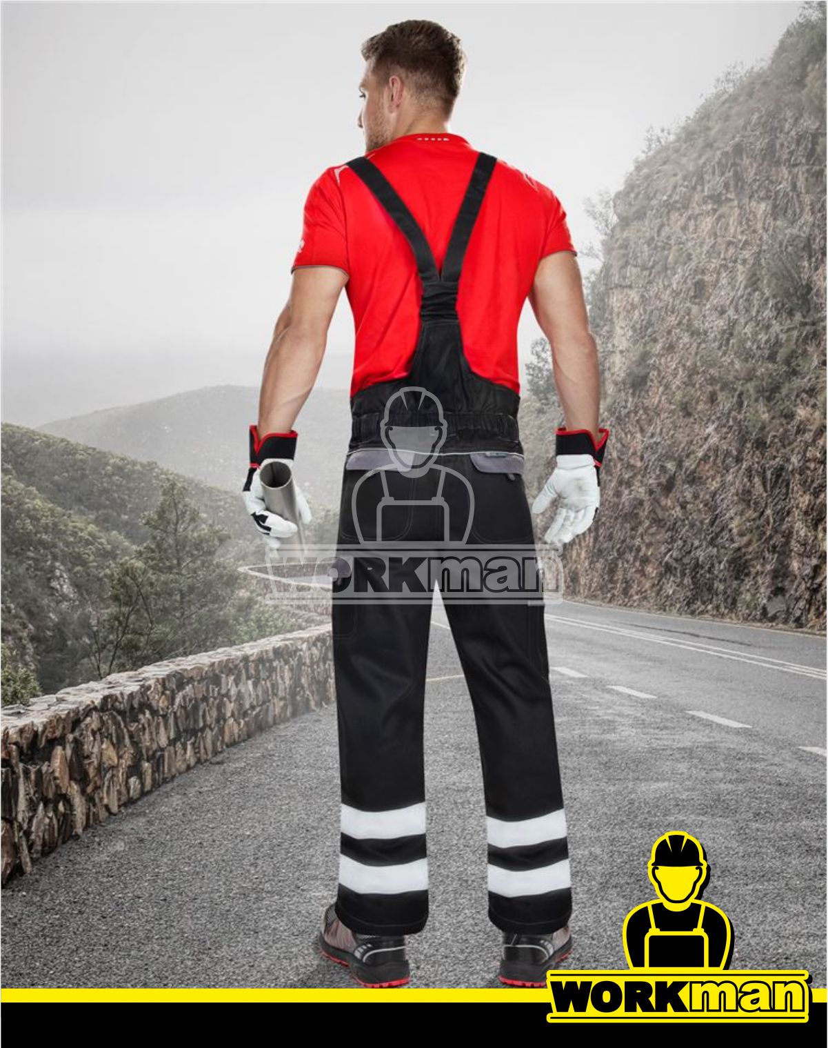 Reflexné montérkové nohavice COOL TREND s náprsenkou Ardon