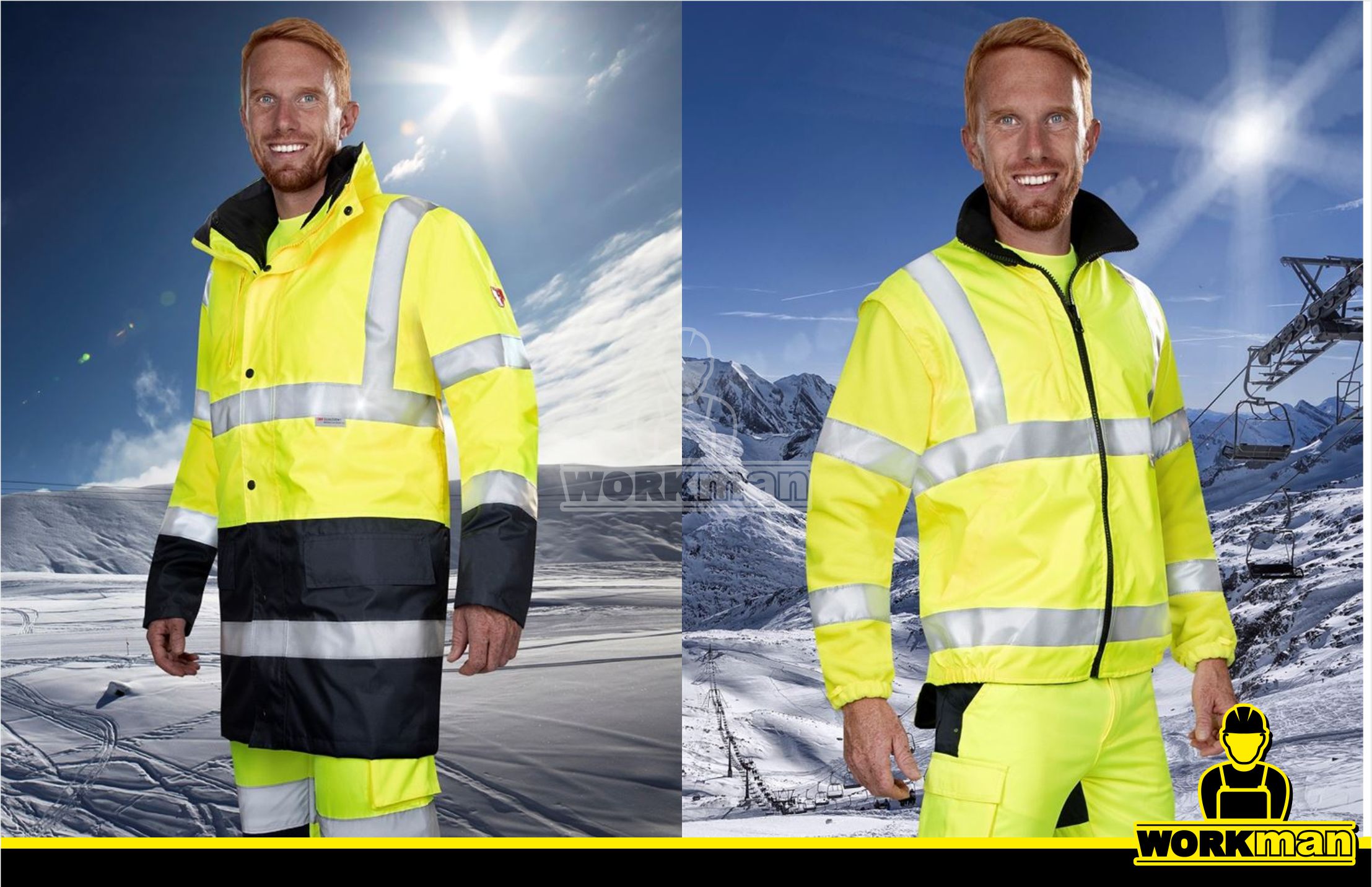 Zateplená reflexná bunda HI-VIZ 4v1 Ardon