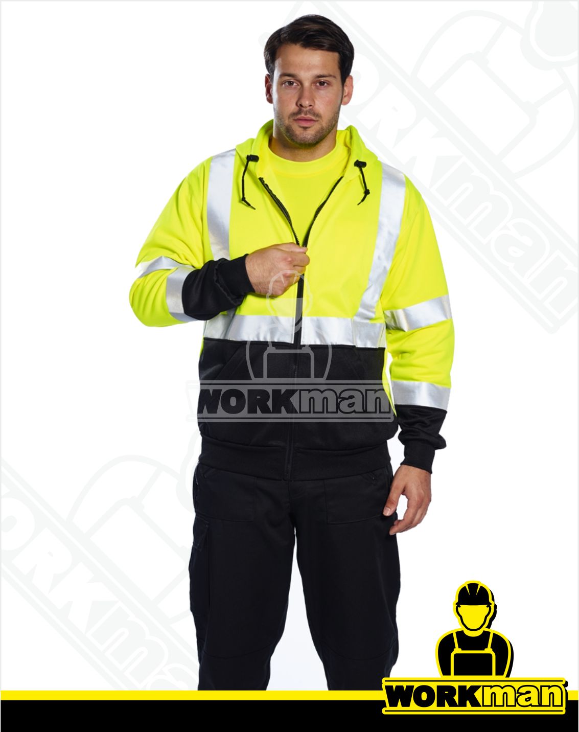 Reflexná mikina TWO TONE ZIPPED HOODIE B315 Portwest