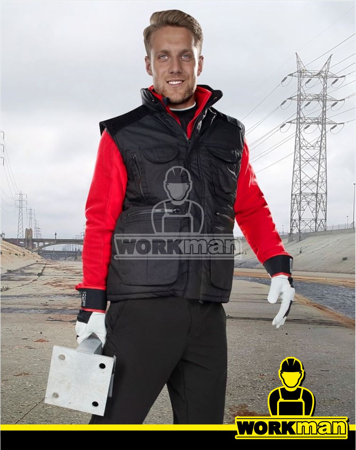 Zateplená vesta s menčestrovými výložkami DANNY Ardon