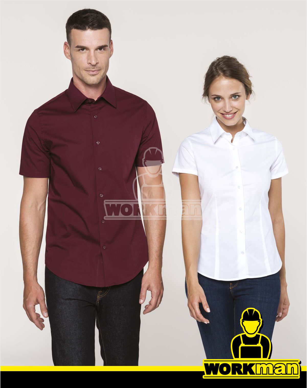 Dámska strečová košeľa s krátkym rukávom K532 Kariban