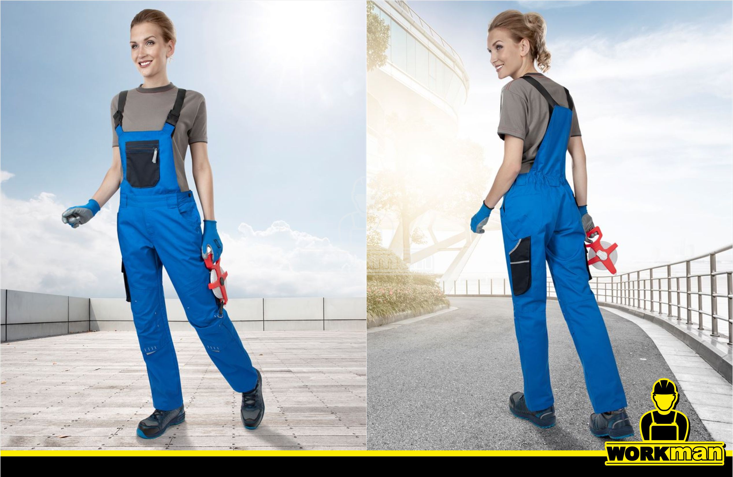 Dámske montérkové nohavice 4TECH 03 s náprsenkou Ardon