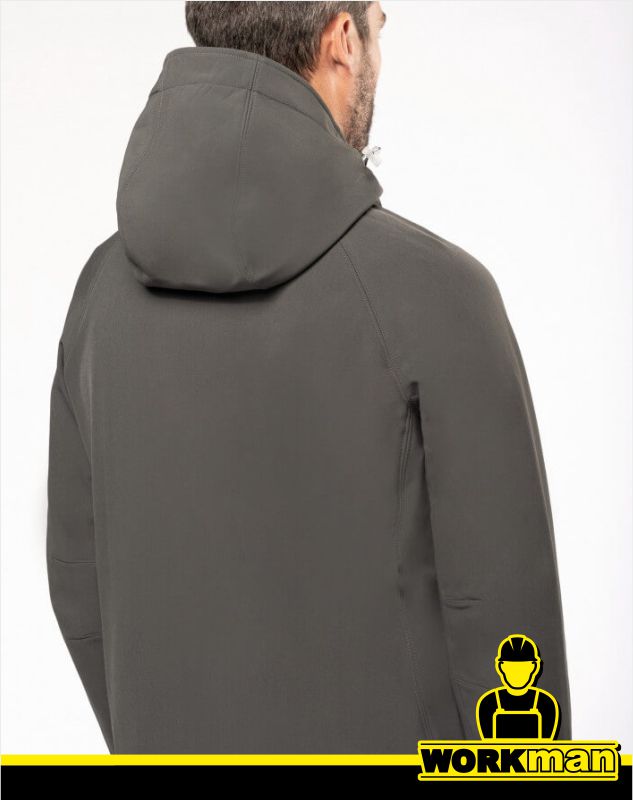 Pánska softshellová bunda s kapucňou K413 Kariban