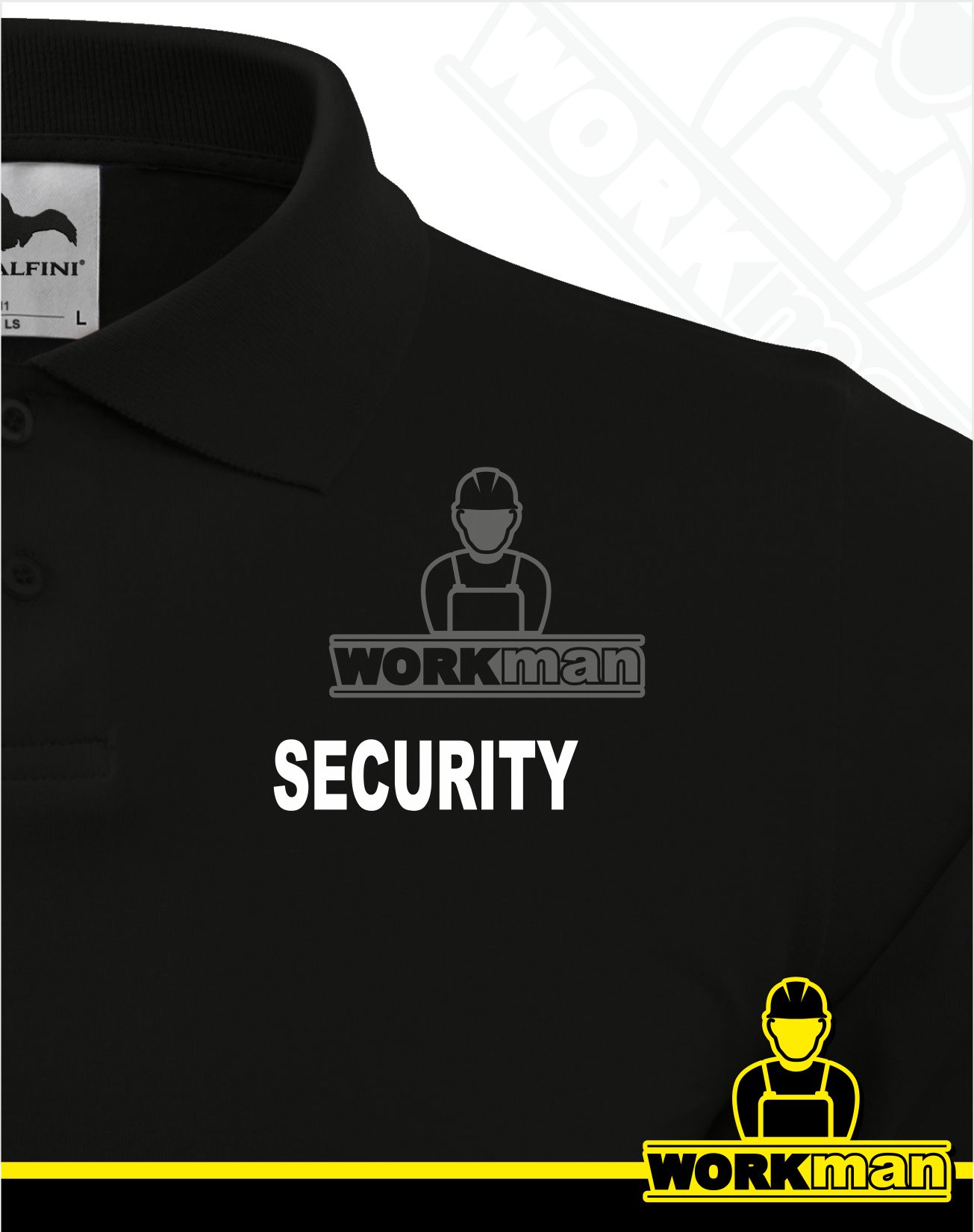 Polokošeľa s dlhým rukávom SECURITY 180g