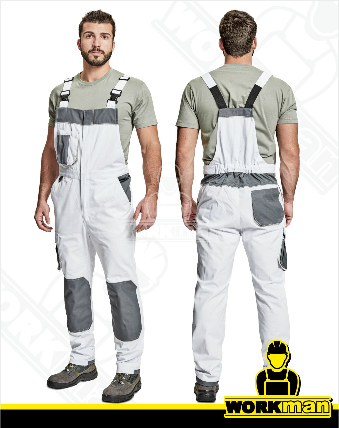 Montérkové nohavice CREMORNE s náprsenkou Červa