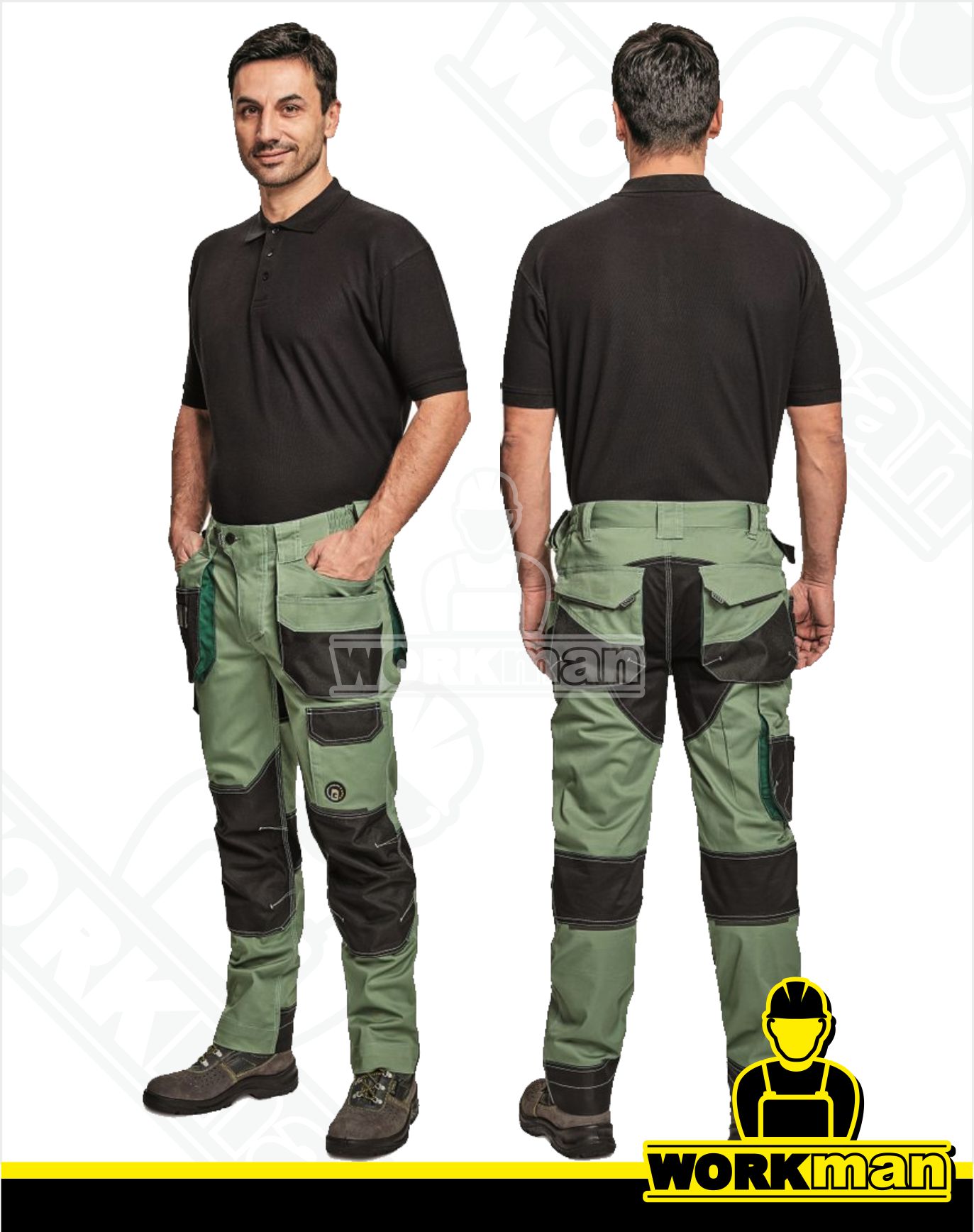 Montérkové nohavice DAYBORO do pása Červa