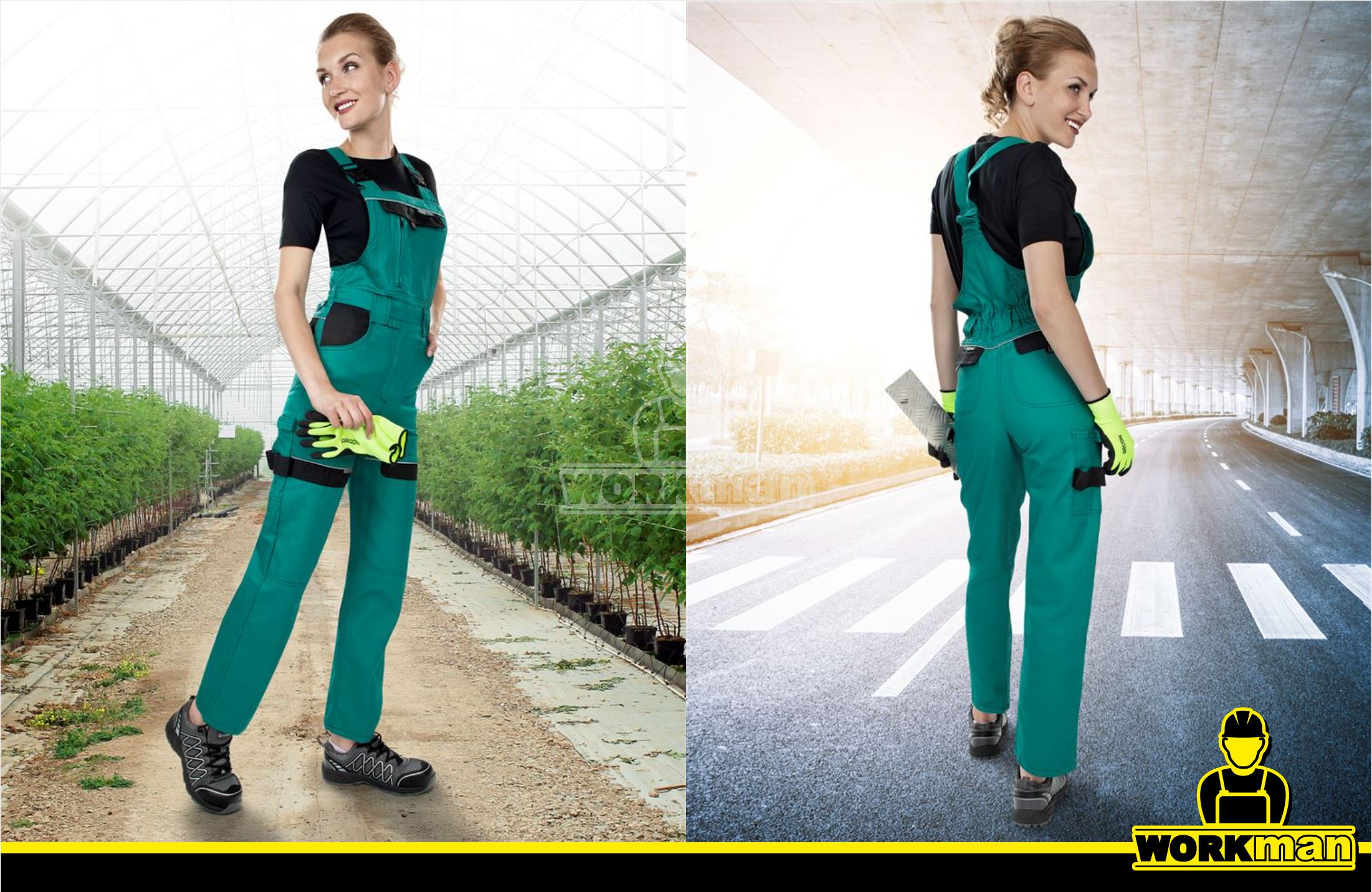 Dámske montérkové nohavice COOL TREND WOMAN s náprsenkou Ardon