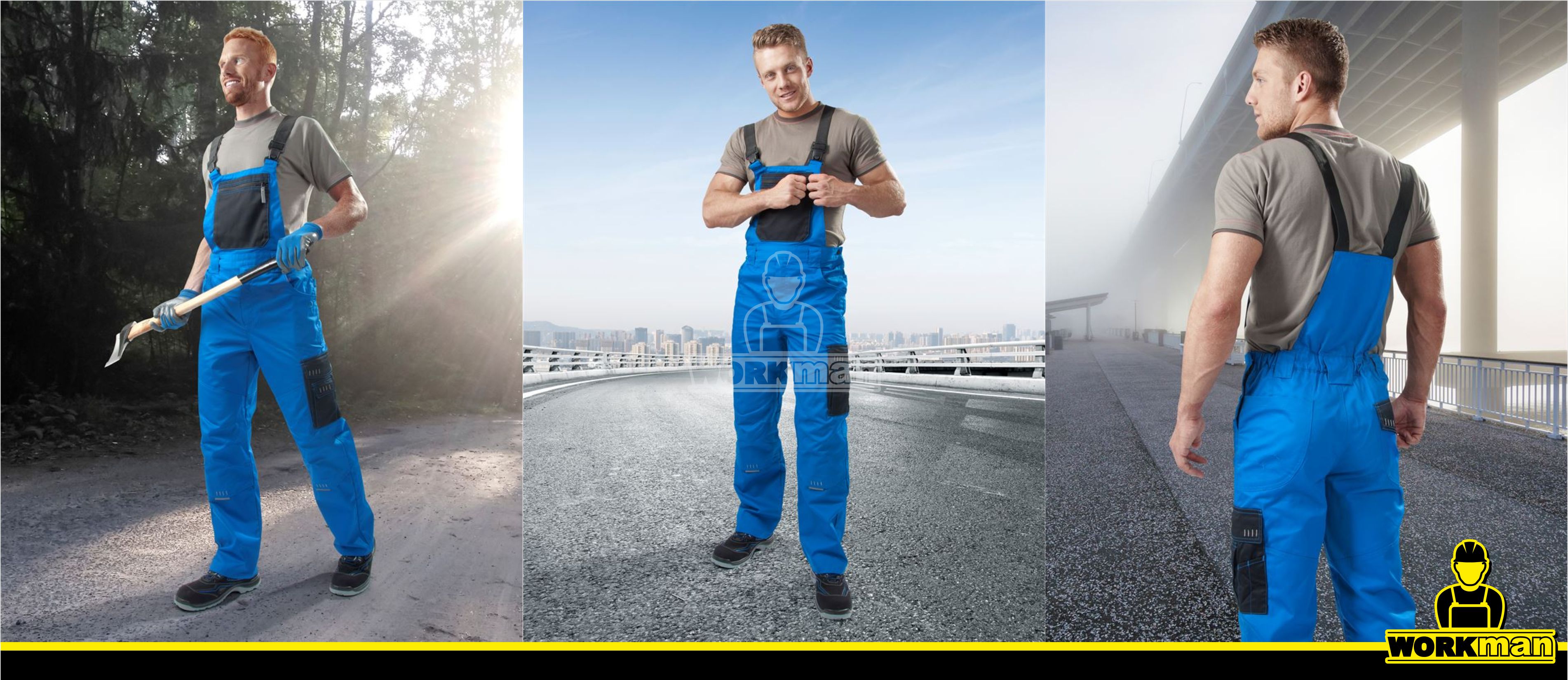 Predĺžené montérkové nohavice 4TECH 03 s náprsenkou Ardon