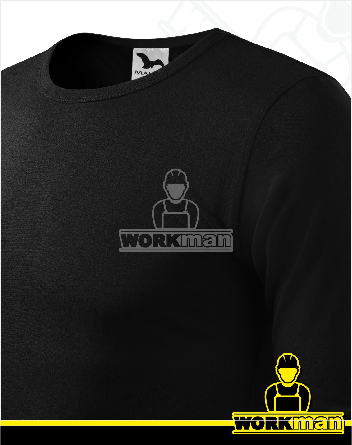 Pánske tričko FIT-T LS Malfini čierna