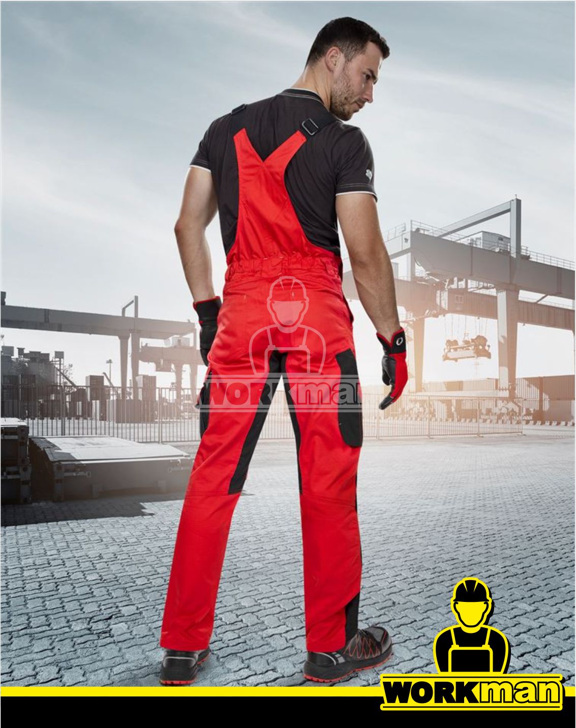 Montérkové nohavice PRE100 03 s náprsenkou Ardon